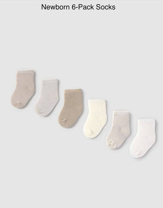 Mayoral Newborn 6-Pack Socks