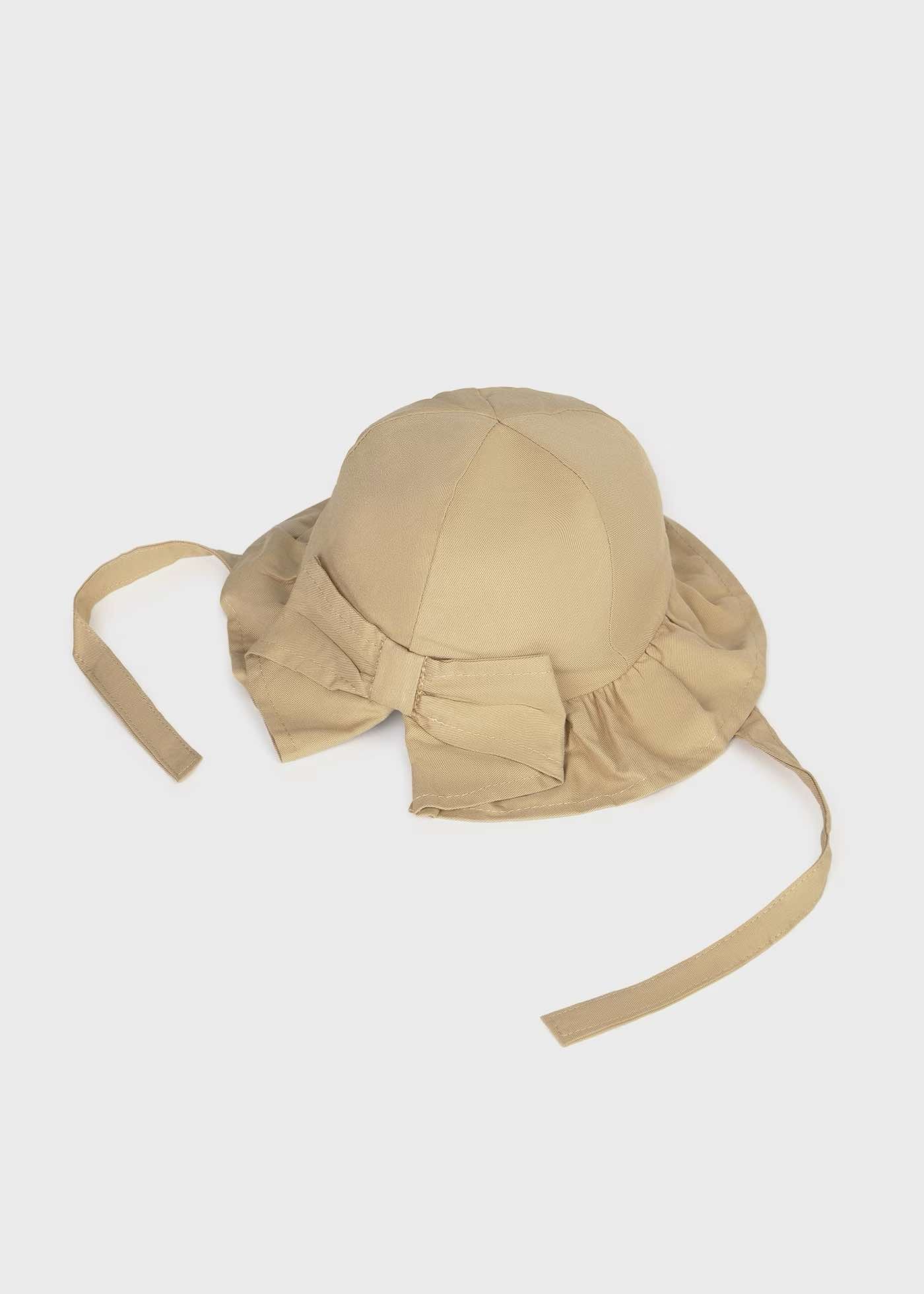 Mayoral Bow bucket hat beige