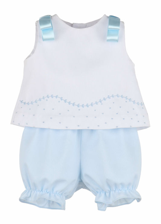 2 pieces blue bow