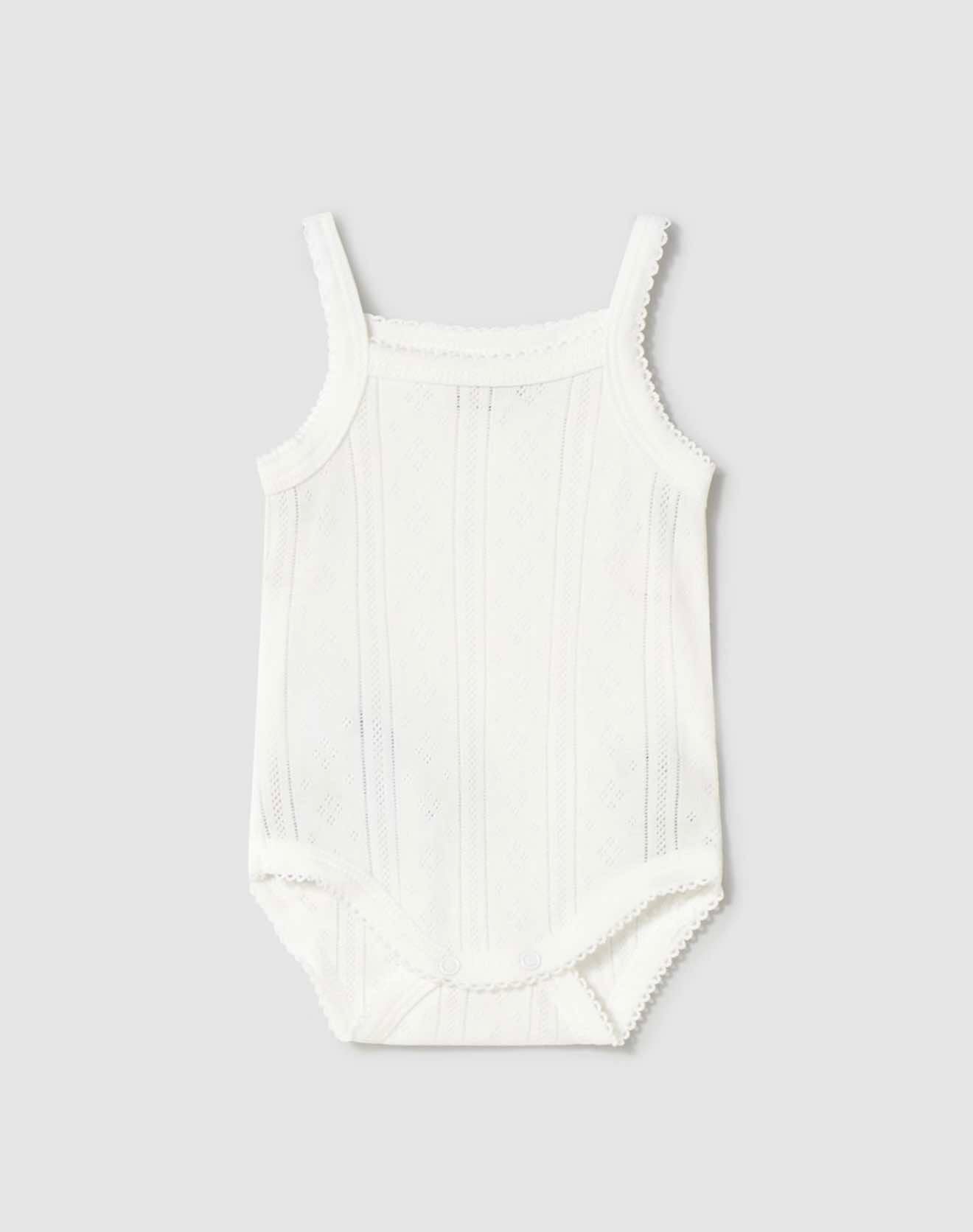 Mayoral Sleeveless openwork bodysuit