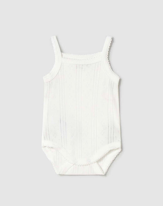 Mayoral Sleeveless openwork bodysuit