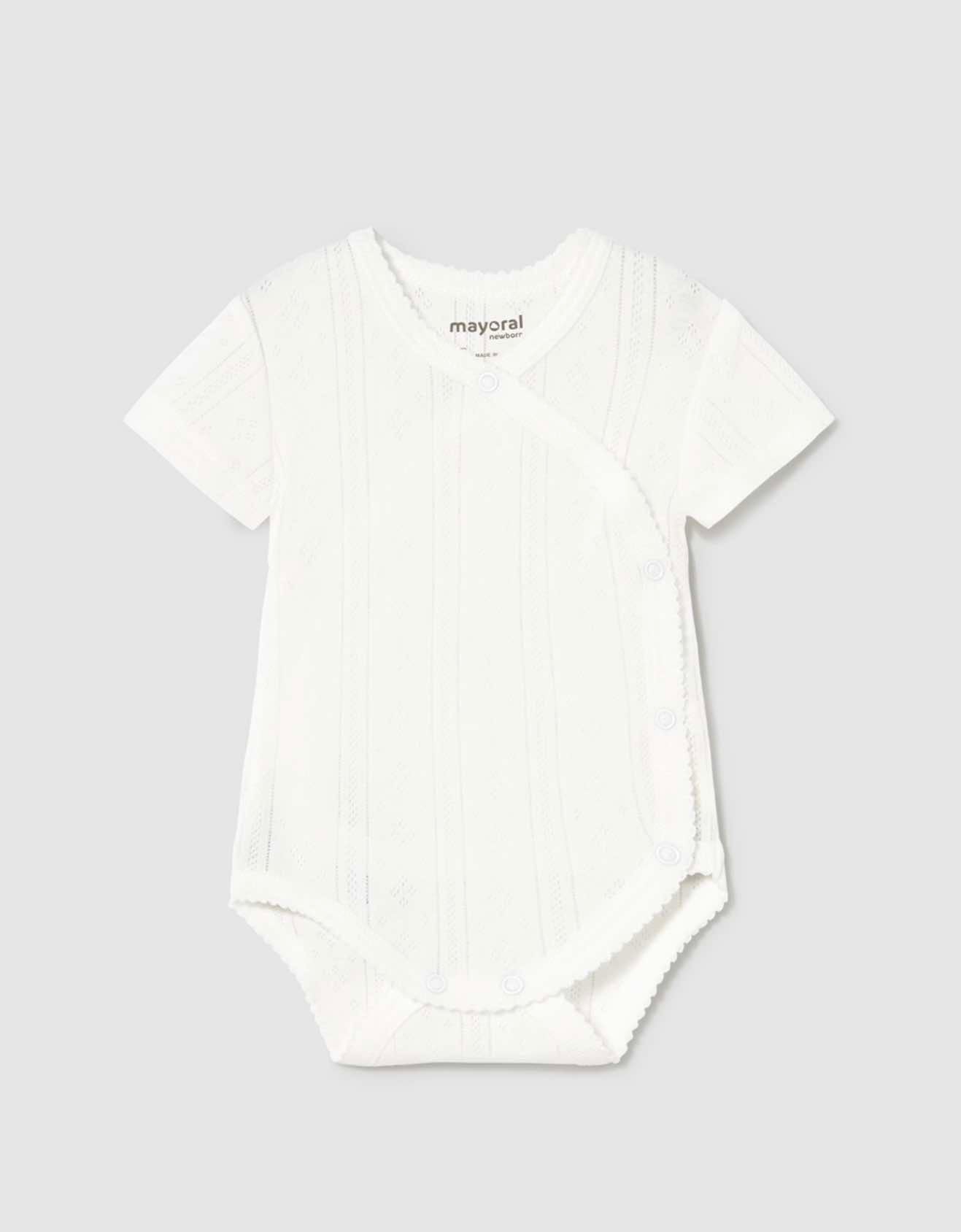 Mayoral short sleeve openwork bodysuit