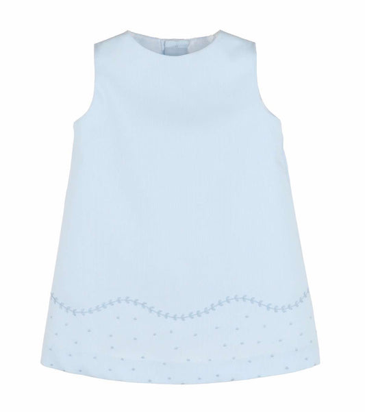 Party Dots A-Line Dress - Blue