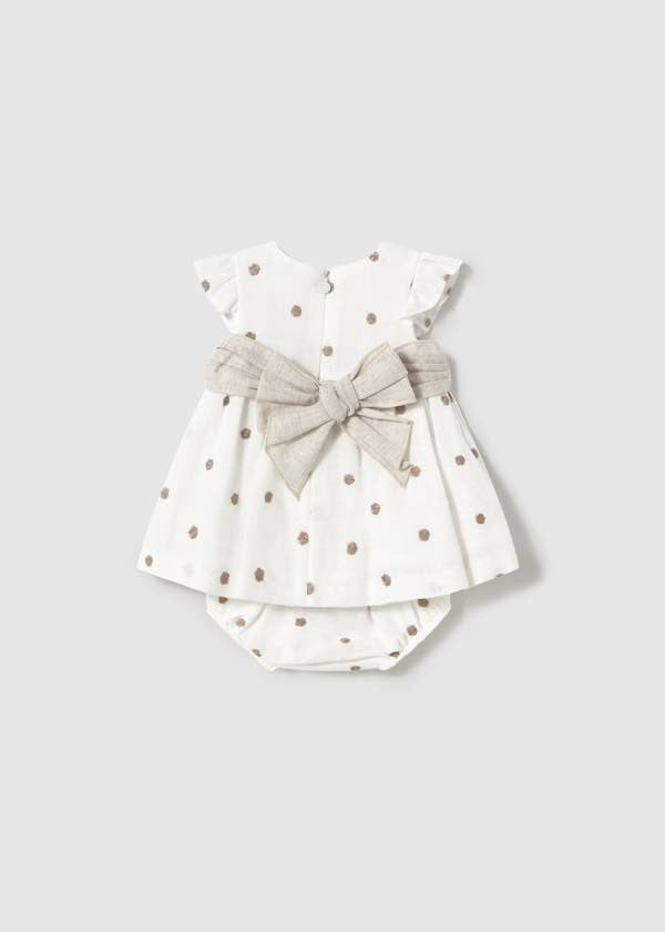 Mayoral Embroidered dress with bloomers