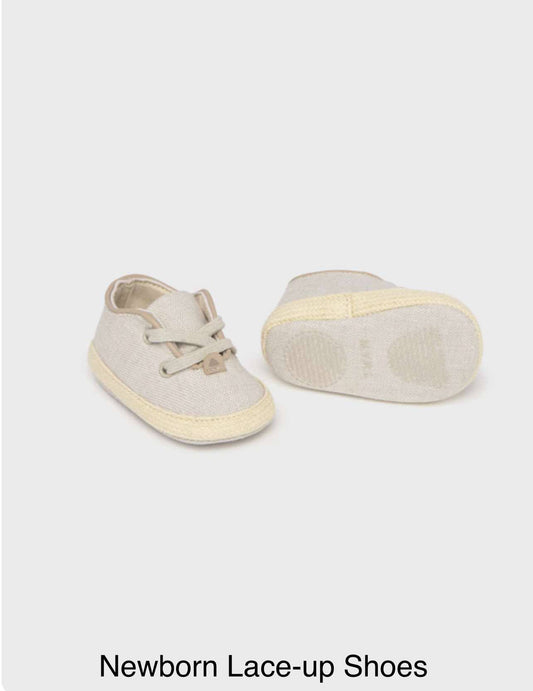 Mayoral Newborn Lace-up Shoes