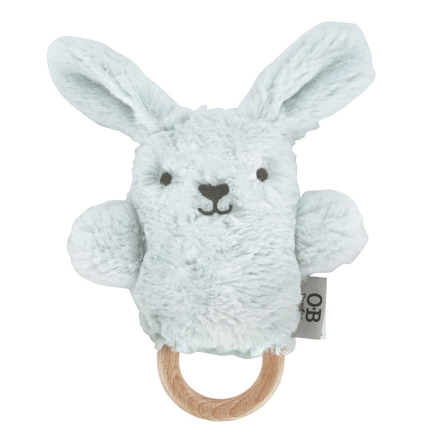 Baxter Soft Blue Bunny Soft Rattle Toy 6.8"/17cm