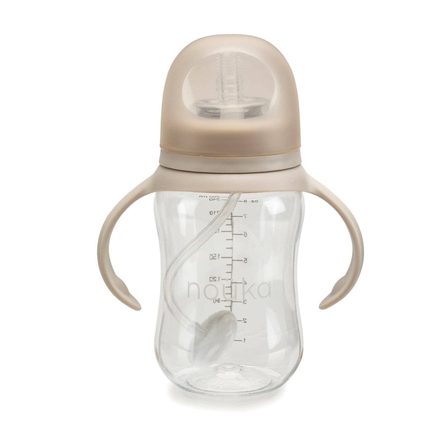 Noüka Transitional Sippy/Weighted Straw Cup - Soft Sand