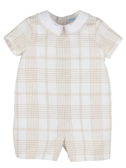 Plaid Boy Romper
