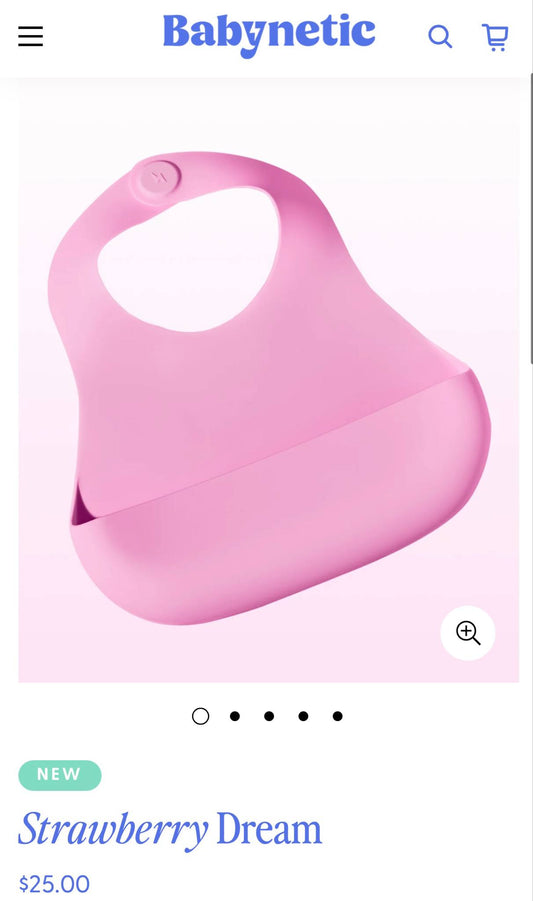Babynetic Silicone Bib Strawberry dream
