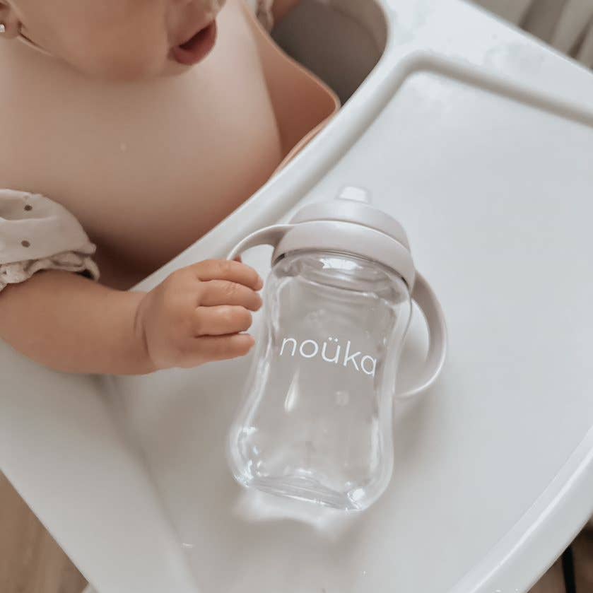 Noüka Transitional Sippy/Weighted Straw Cup - Soft Sand