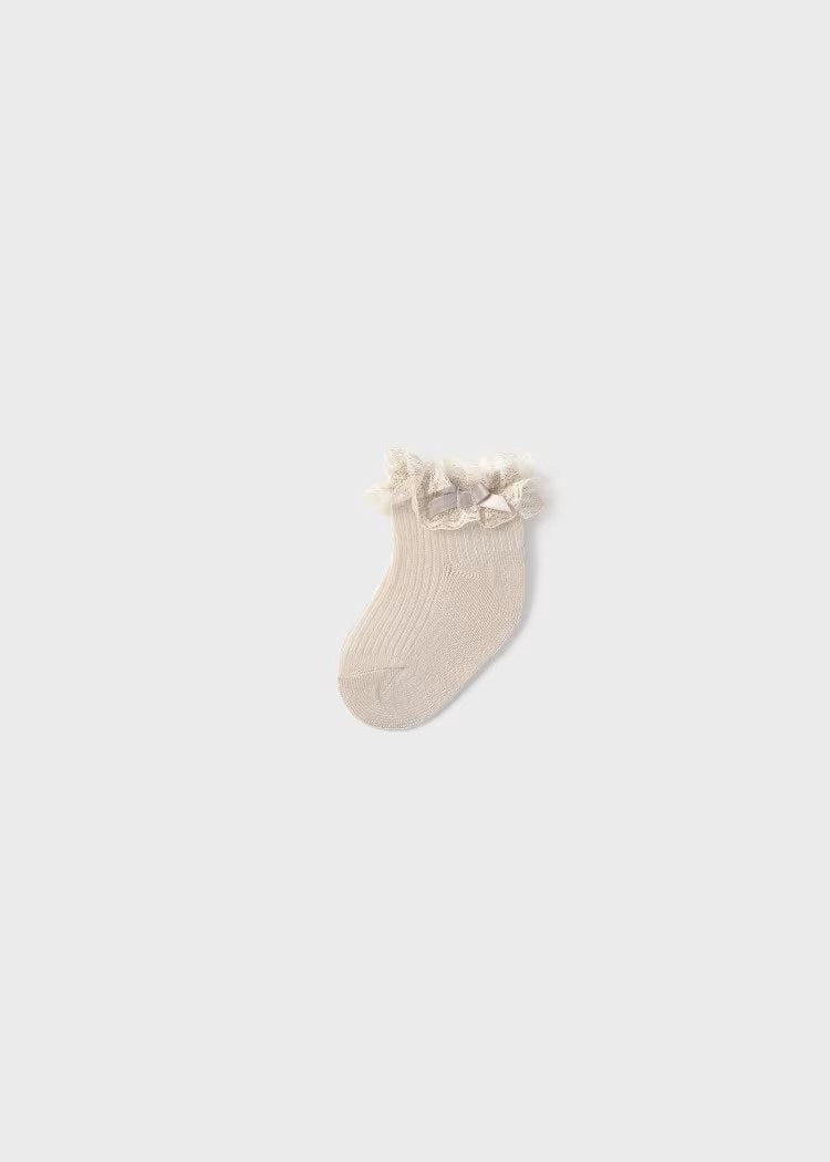 Mayoral Dress Socks - Oat