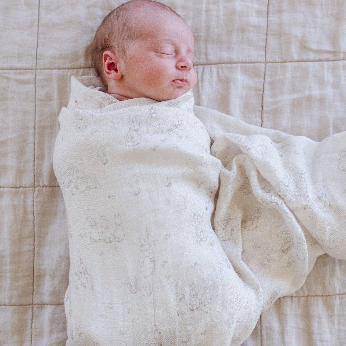 PETER RABBIT™ BAMBOO RAYON MUSLIN 2-PACK SWADDLES - Boy Pack