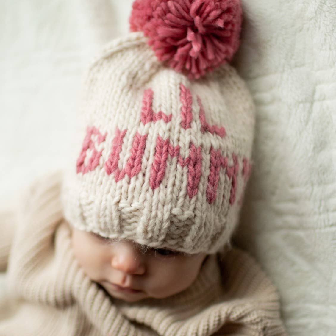 Lil Bunny Pink Beanie Hat