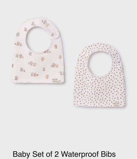 Mayoral Baby Set of 2 Waterproof Bibs