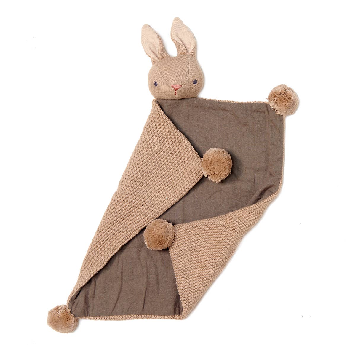 Baby Threads taupe bunny comforter