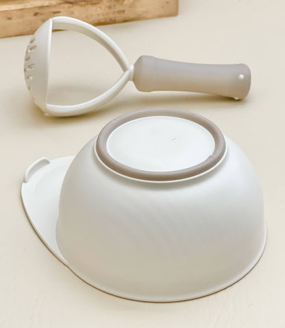 Baby Food Masher Bowl - Beige