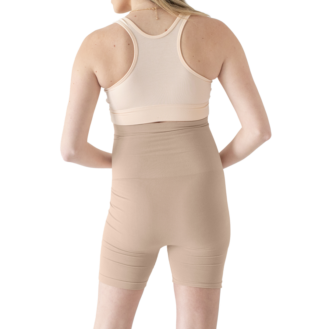 Seamless Bamboo Maternity No Rub Short - Beige