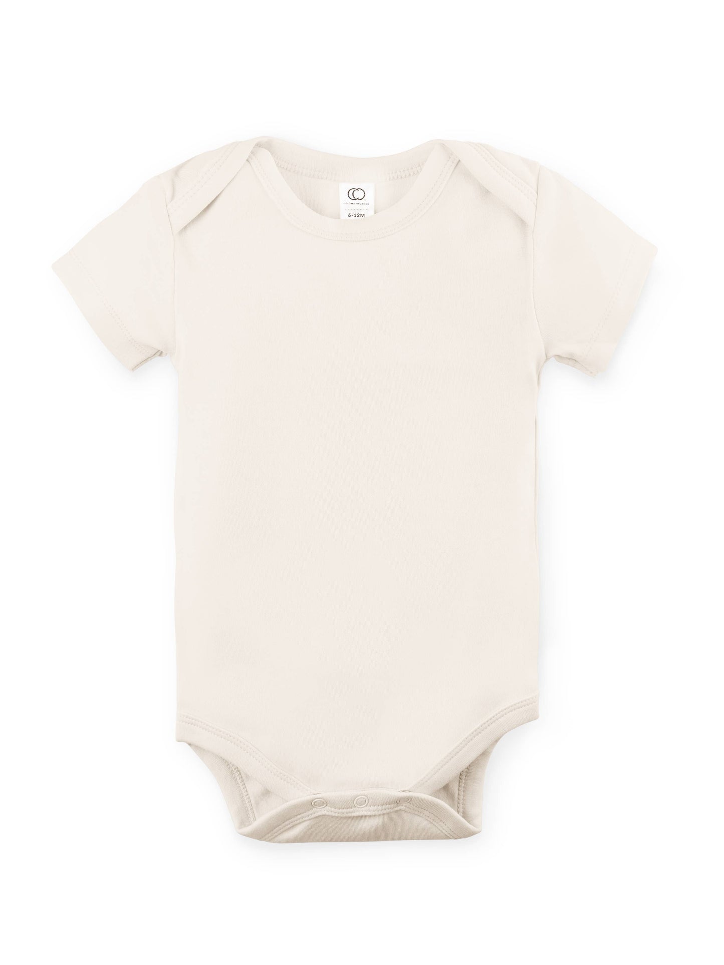 Organic Baby Short Sleeve Classic Bodysuit - Natural