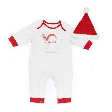 Certified Organic Flurry Romper & Hat (0-3m)