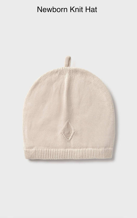 Mayoral Newborn Knit Hat ( Natural )