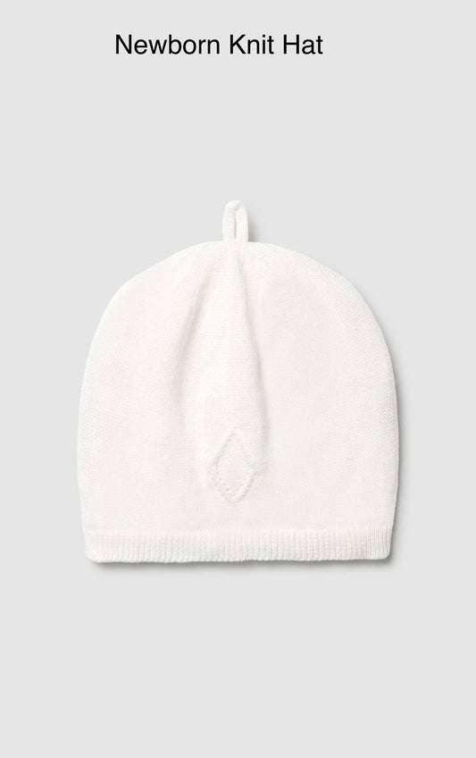 Mayoral Newborn Knit Hat ( white )
