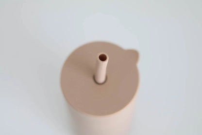 Adult Silicone Straw Cup - Beige