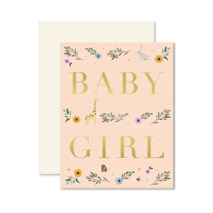 Baby Girl Storybook Greeting Card