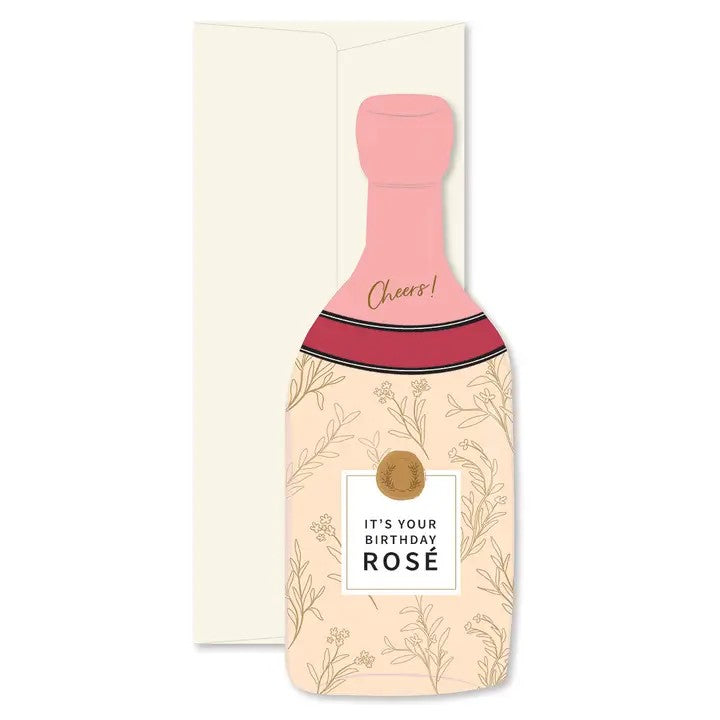 Birthday Rosé Greeting Card