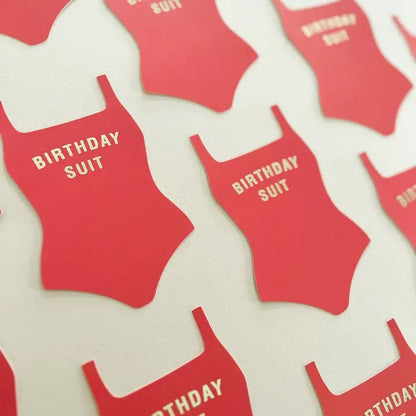 Birthday Suit Flat Greeting Card