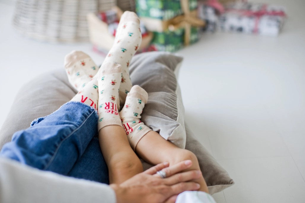 Cookie Baker & Tester Christmas Parent & Baby Sock Set