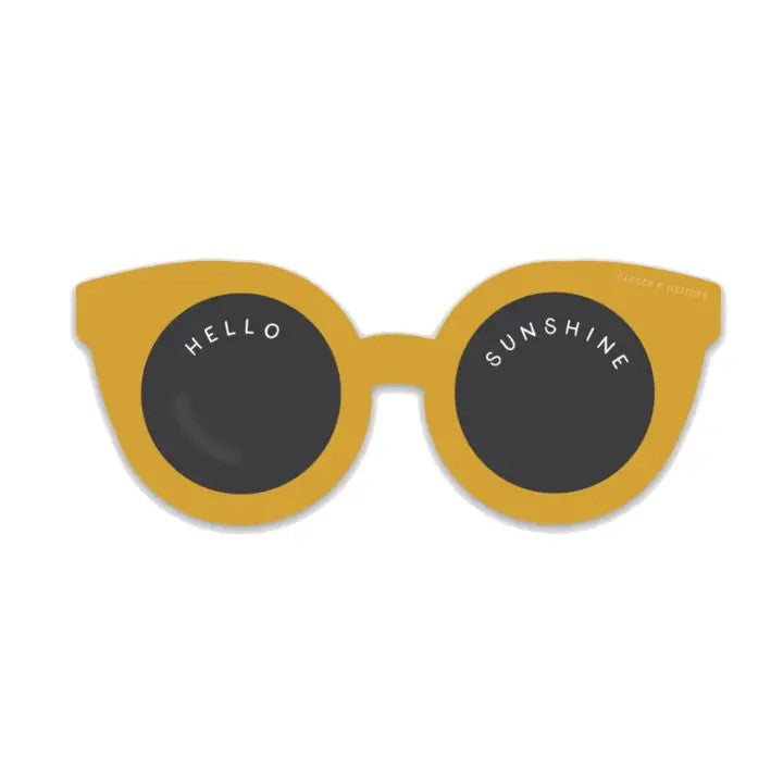 Hello Sunshine Sunglasses Vinyl Sticker