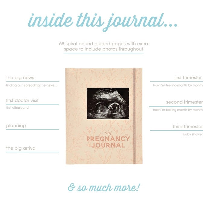 Leaves Keepsake Pregnancy Journal, Blush