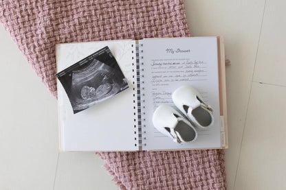 Leaves Keepsake Pregnancy Journal, Blush