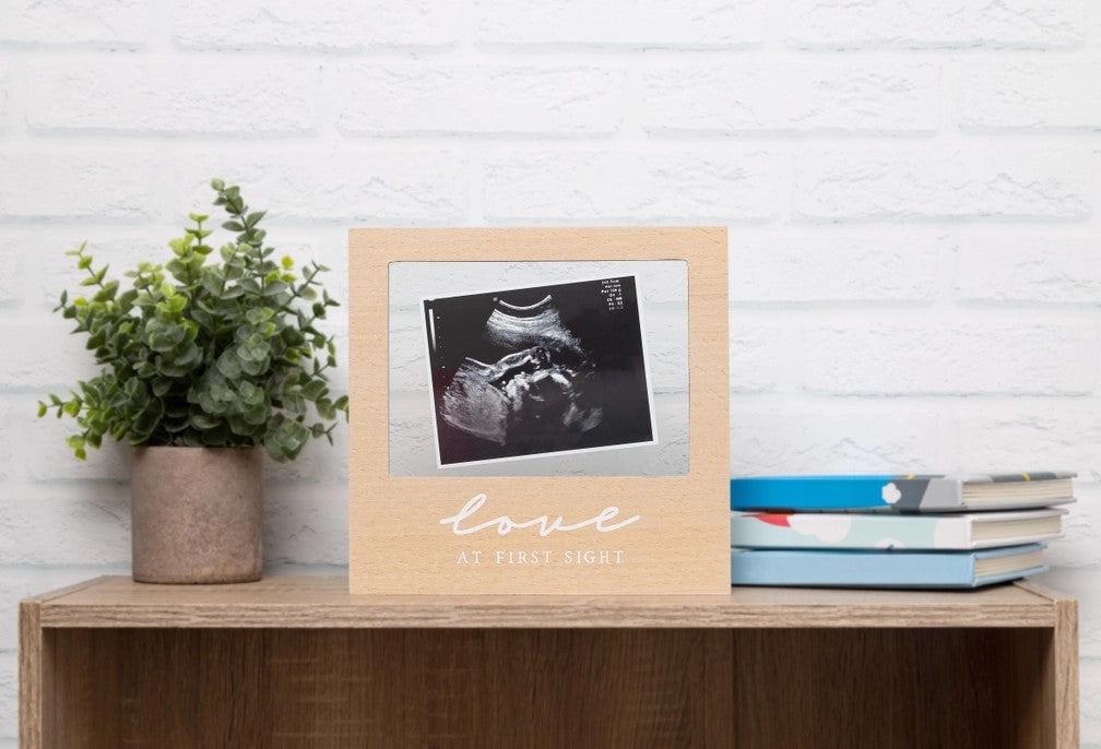 Love at First Sight Floating Sonogram Frame, Neutral