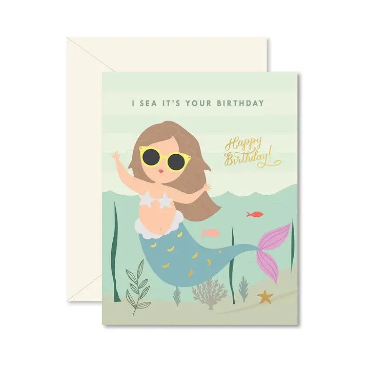 Mermaid Birthday Greeting Card