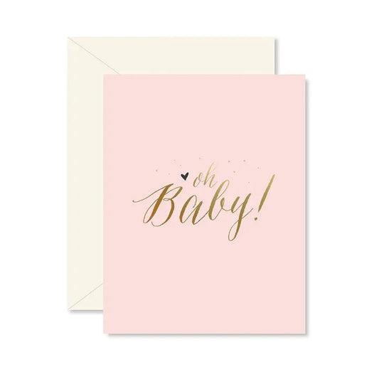 Pink Oh Baby! Greeting Card