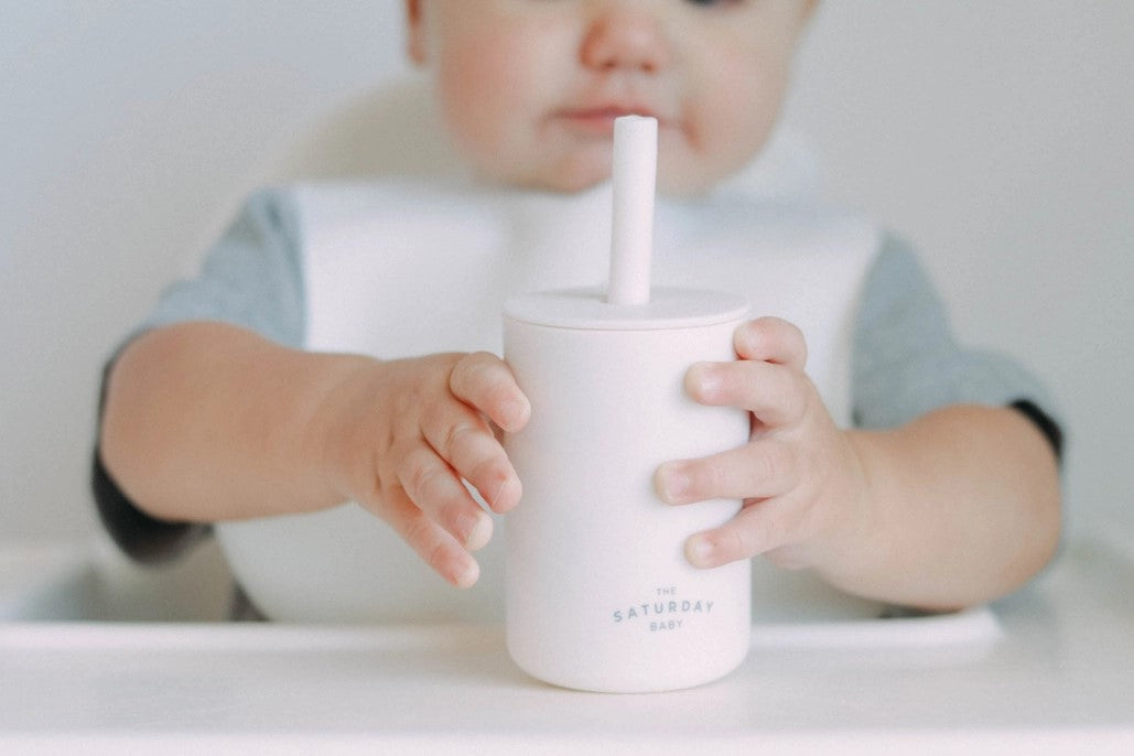 The Saturday Baby Silicone Straw Cup