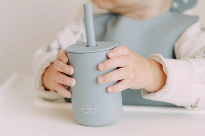 The Saturday Baby Silicone Straw Cup