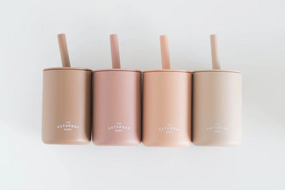 The Saturday Baby Silicone Straw Cup