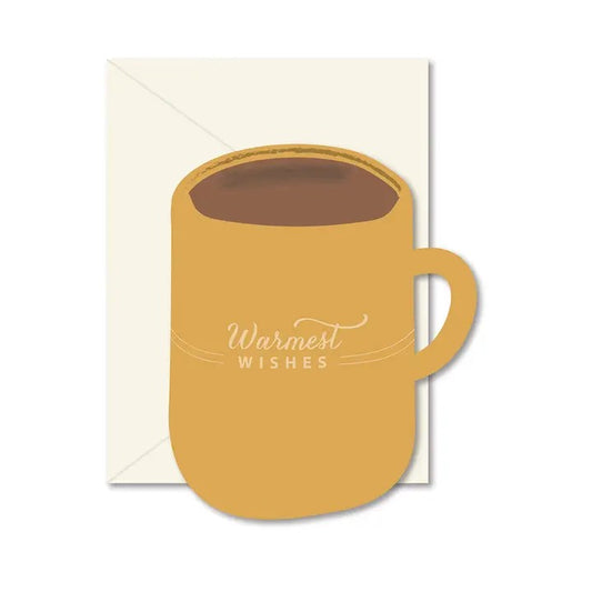 Warmest Wishes Coffee Mug Greeting Card