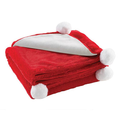 Plush Blanket with Gift Box - Santa Baby