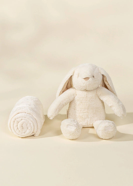 Rabbit Plush Toy Snuggling Blanket