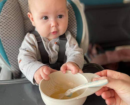 Baby Food Masher Bowl - Beige