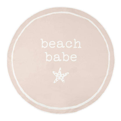 Quick Dry Round Towel - Beach Babe: 42" Dia