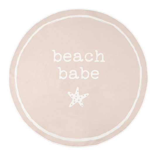 Quick Dry Round Towel - Beach Babe: 42" Dia