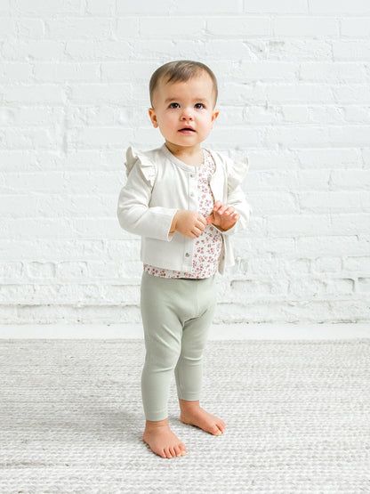 Organic Baby Hazel Cardigan - Ivory