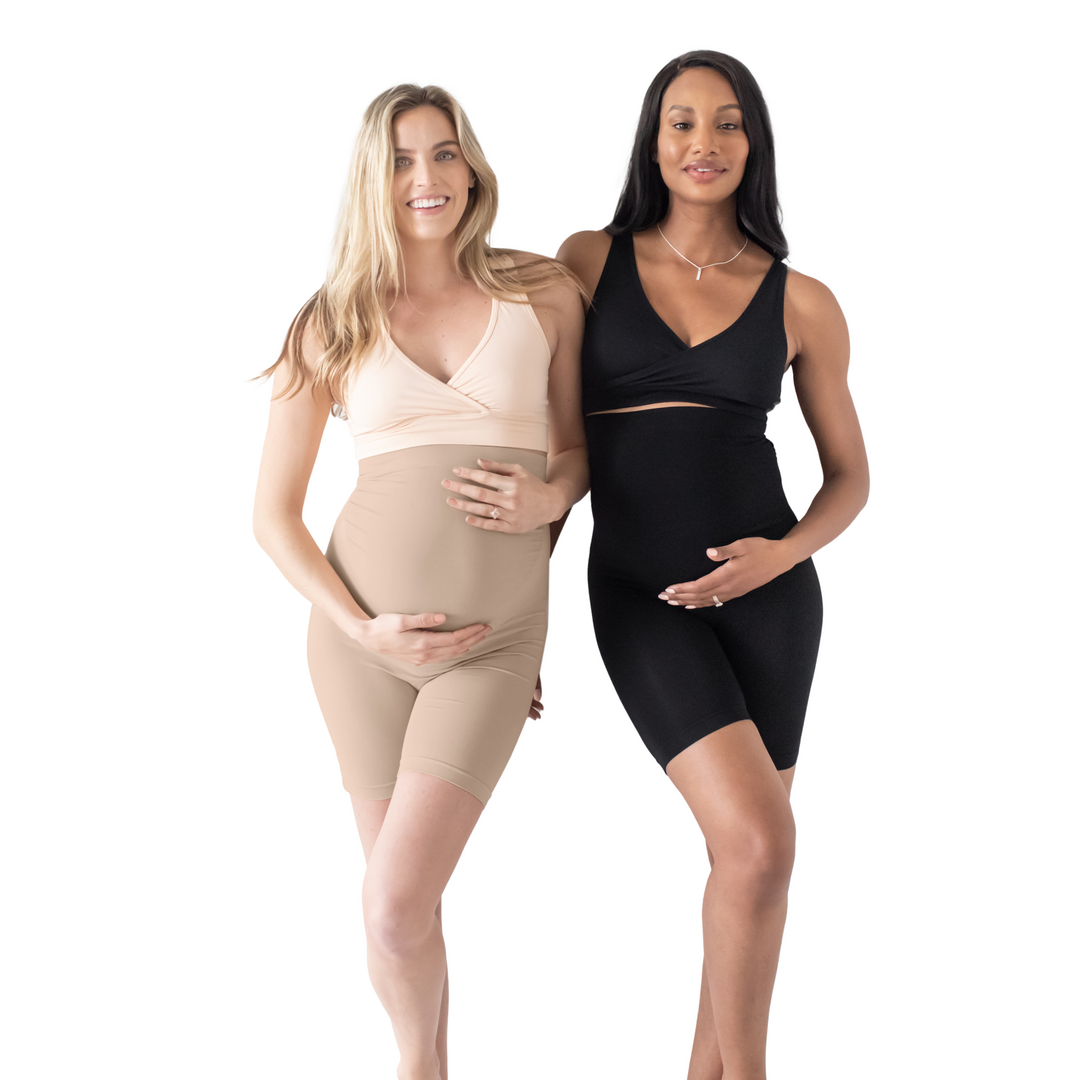 Seamless Bamboo Maternity No Rub Short - Beige