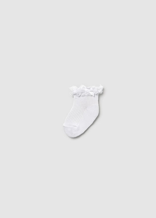 Mayoral Dress Socks - White