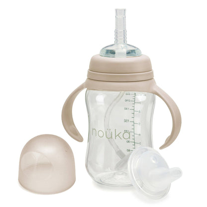 Noüka Transitional Sippy/Weighted Straw Cup -  Soft Sand