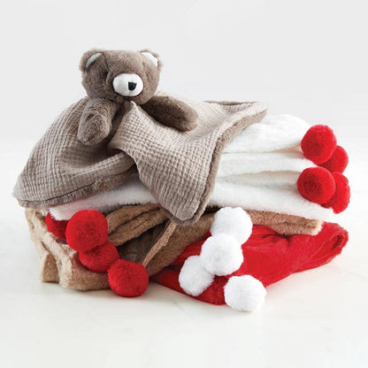 Plush Blanket with Gift Box - Santa Baby